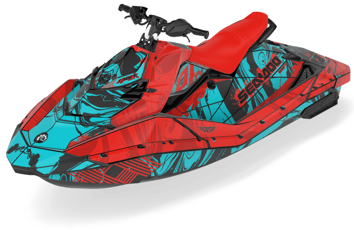 Custom wrapped Juice Jet Ski