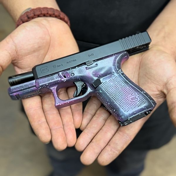 Gun with custom cerakote