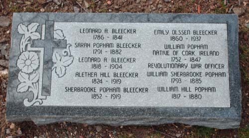 Monument with Nine Names Engraved — Bedford Village, NY — CJ Stones