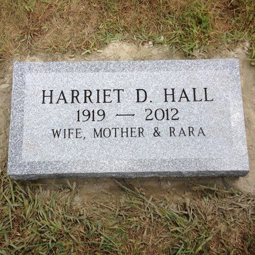 Harriet Hall's Monument — Bedford Village, NY — CJ Stones