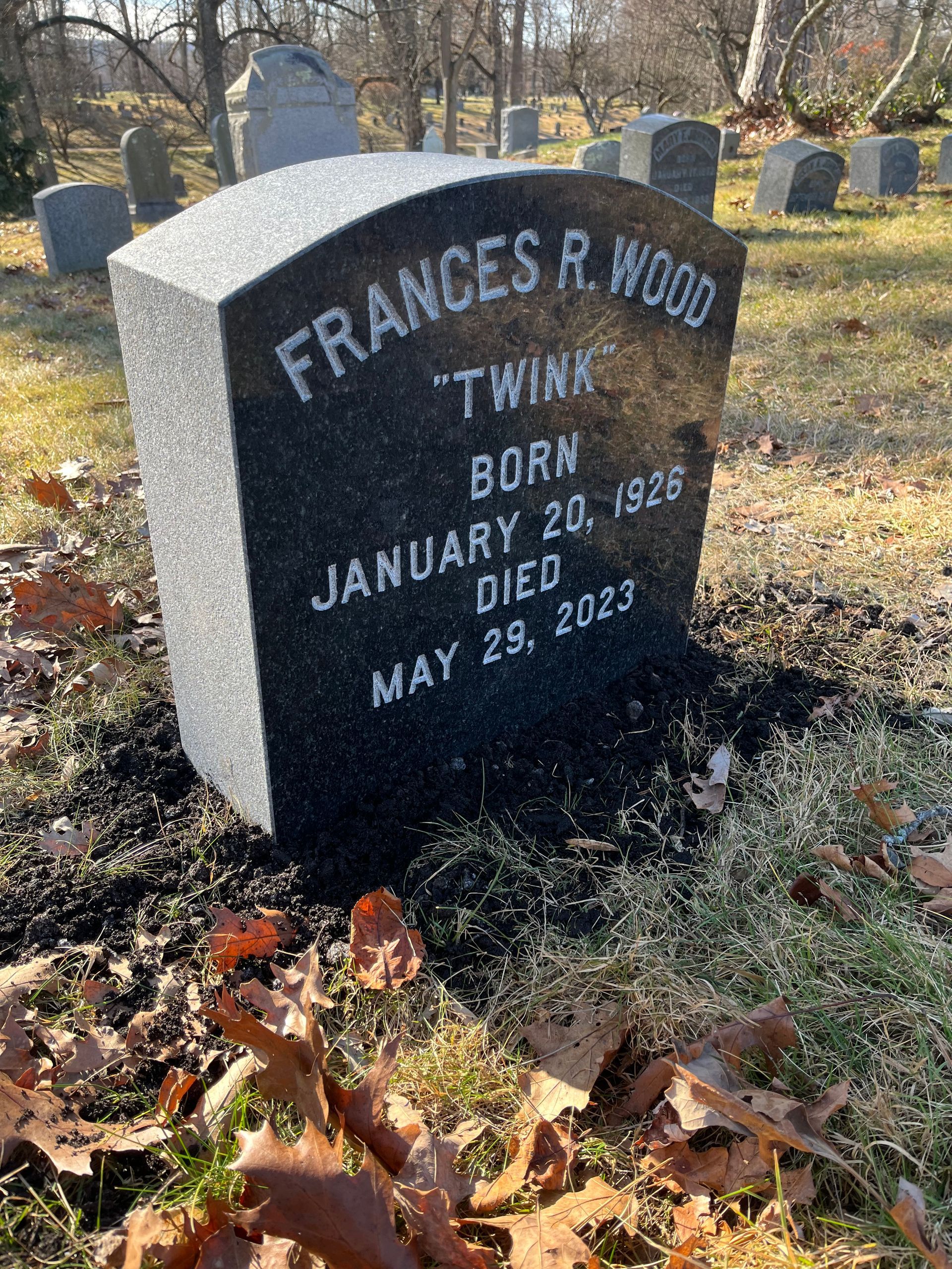 Wood Hand Tooled Lettering Impala Black Monolith Oval Top Sawed Sides and Top Polished Face