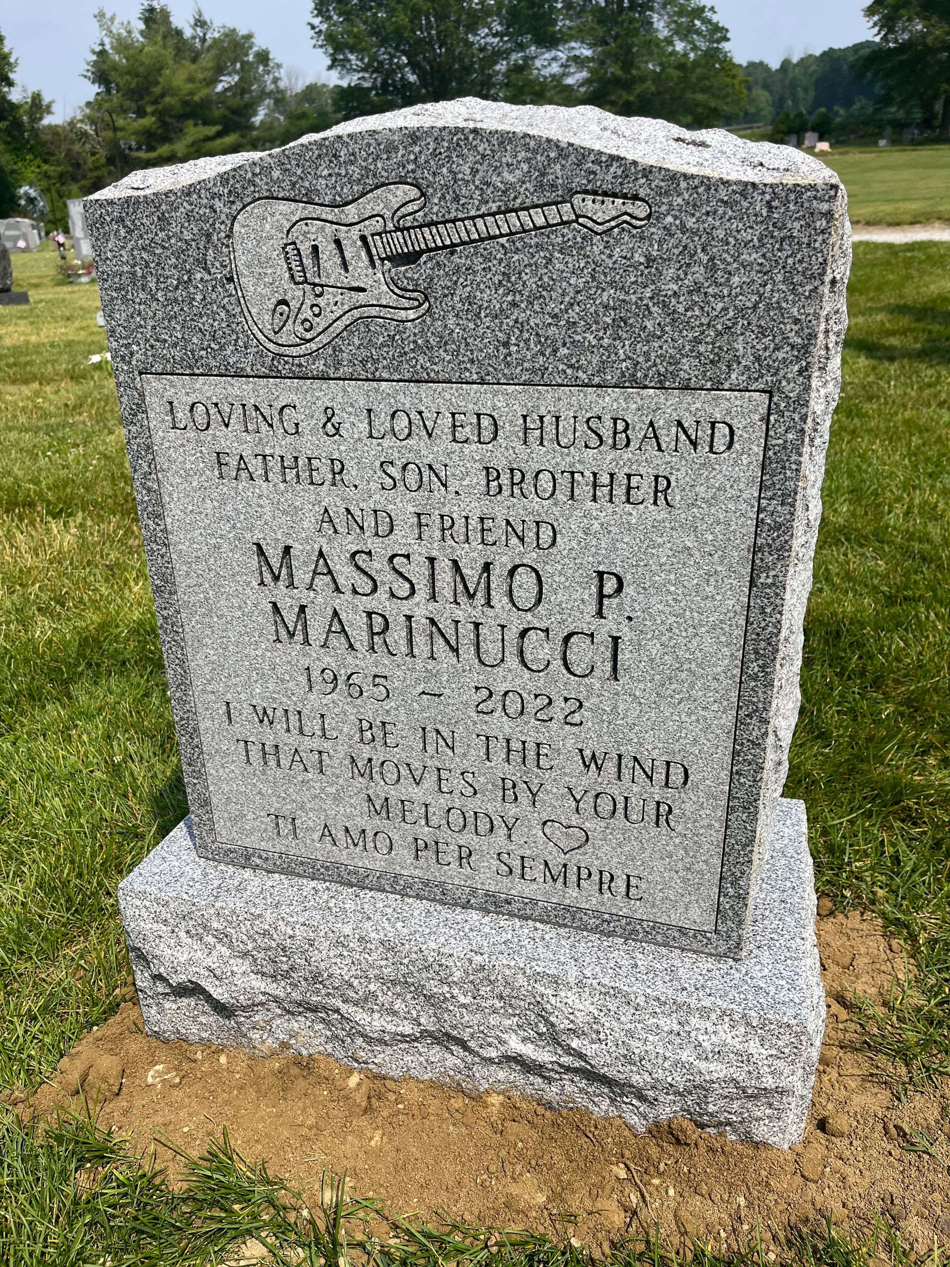 Marinucci Abel Barre Grey Single Upright Polished 2 BRP Sides Serp Top Guitar