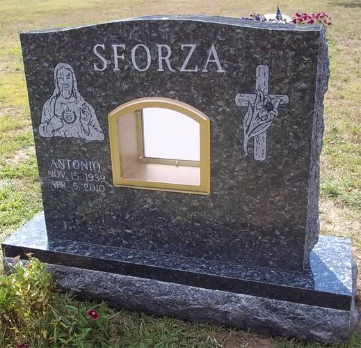 Antonio Headstone — Bedford Village, NY — CJ Stones