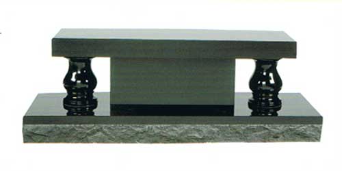 Polished Natural Stone Bench — Bedford Village, NY — CJ Stones