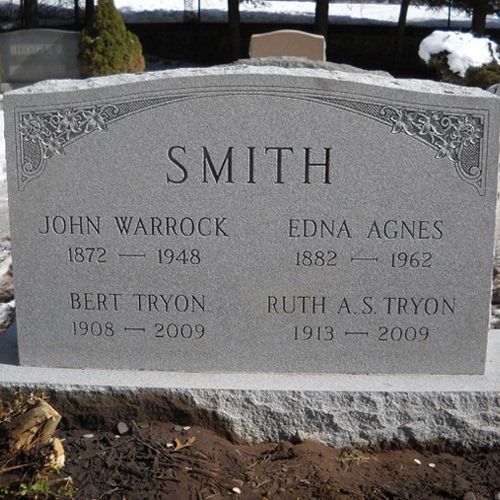 Smith Headstone After Cleaning — Bedford Village, NY — CJ Stones