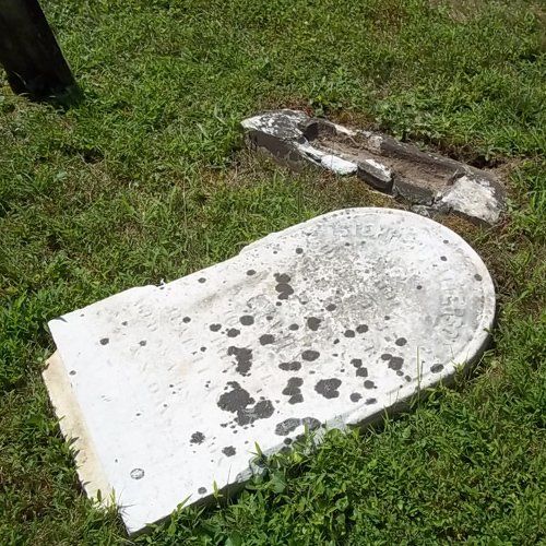 Old Tombstone Before Cleaning — Bedford Village, NY — CJ Stones