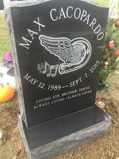 Max Cacopardo Gravestone — Bedford Village, NY — CJ Stones