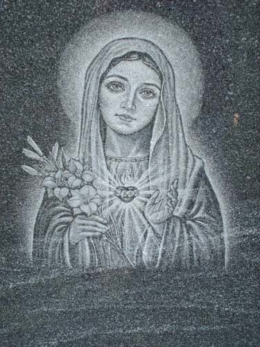 Mama Mary Sketch — Bedford Village, NY — CJ Stones