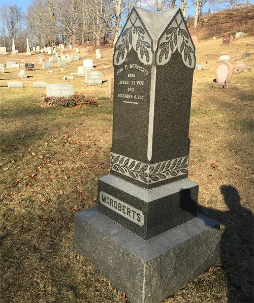 Mc Roberts Headstone — Bedford Village, NY — CJ Stones