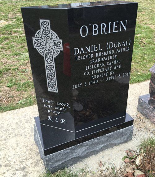 Donal Headstone — Bedford Village, NY — CJ Stones