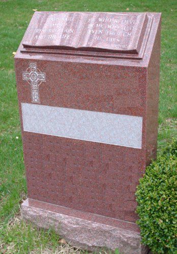 Semi-Slant Headstone — Bedford Village, NY — CJ Stones