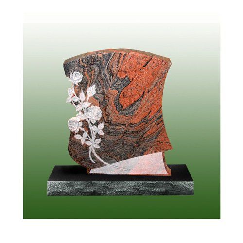 Flower Design Monument Headstone — Bedford Village, NY — CJ Stones