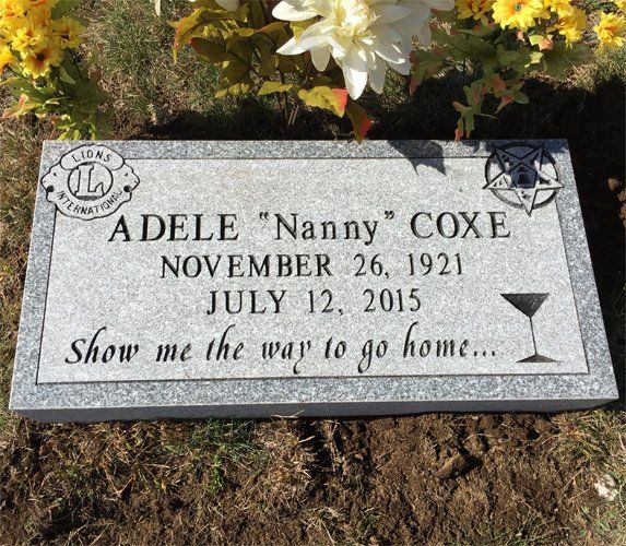 Adele Coxe's Monument — Bedford Village, NY — CJ Stones