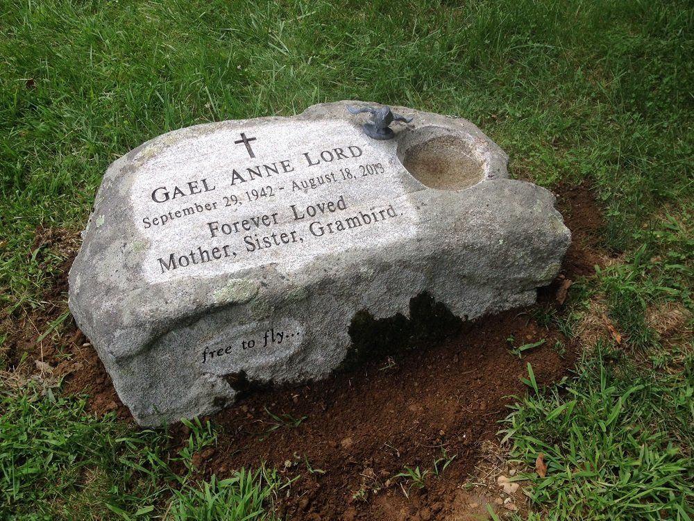 Gael Anne Lord Tombstone — Bedford Village, NY — CJ Stones