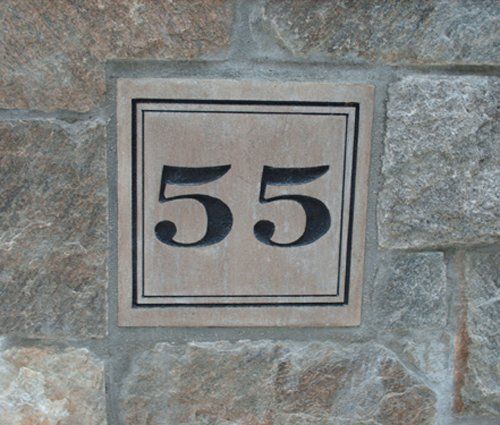 Stone with 55 Print — Bedford Village, NY — CJ Stones