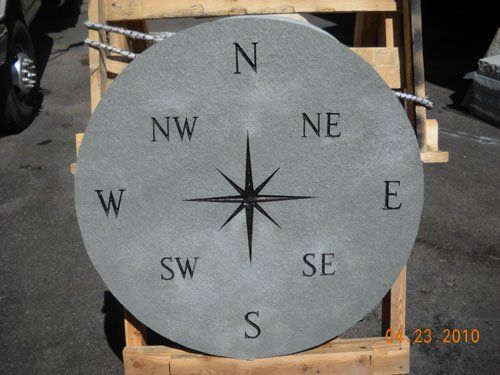 Compass Style Stone — Bedford Village, NY — CJ Stones