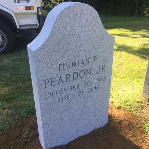 Peardon Barre Grey Double Wide Upright Steeled 5 Serp Top V Sunk Lettering