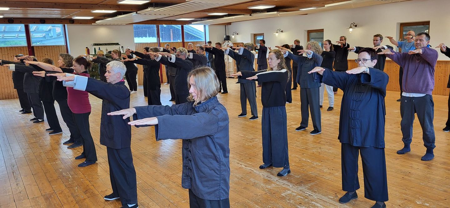 Anfänger machen Tao-Bewegungen