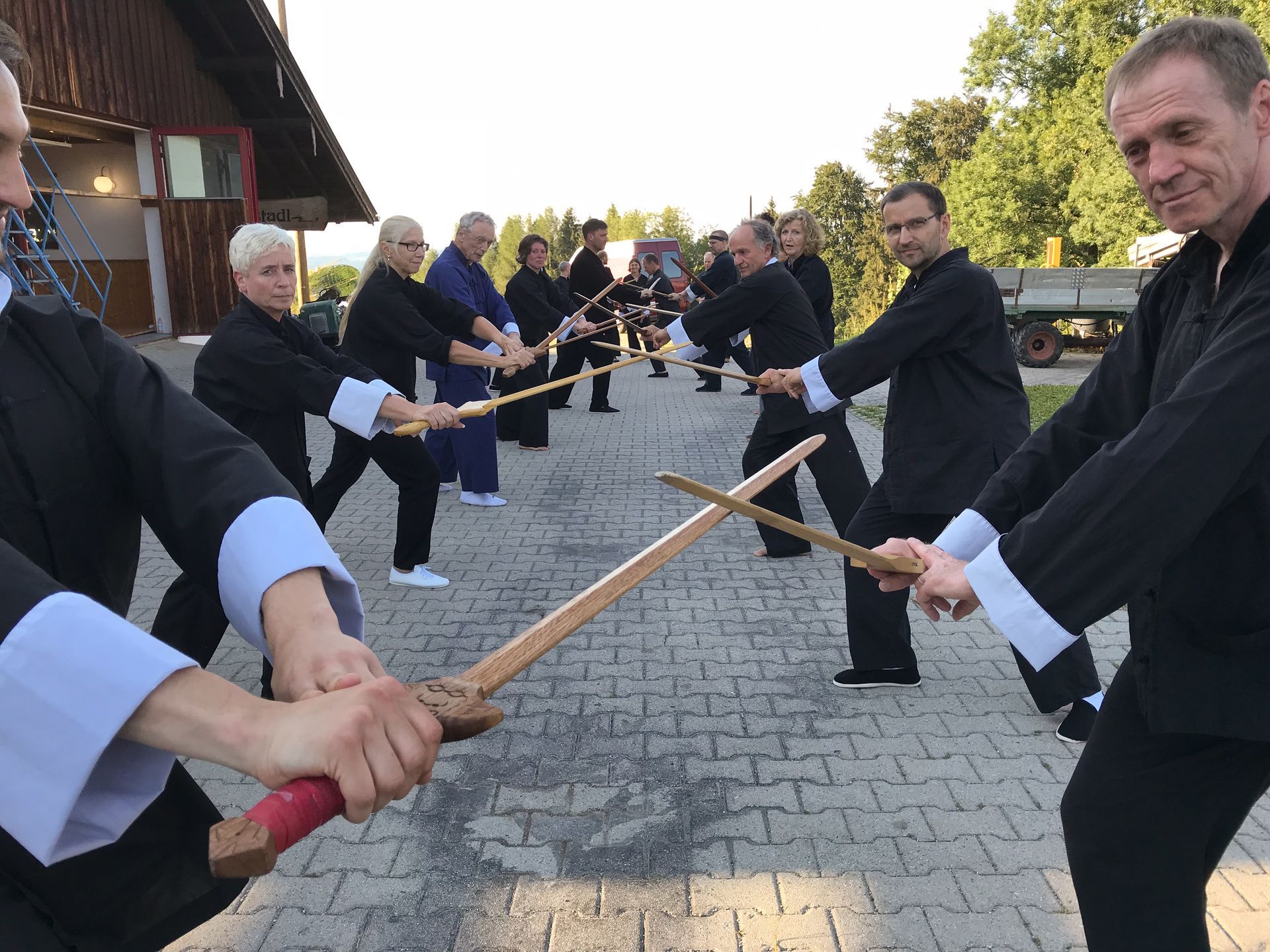 Schwertübung mit Partner