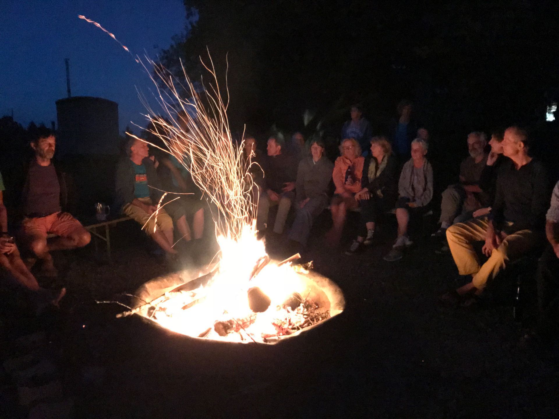 Meditation, Entspannung, Feuer