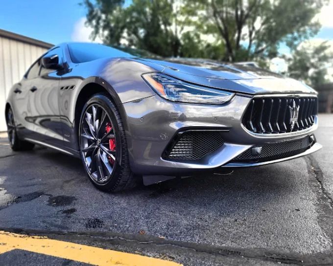 Gray sedan with PPF by CM3 Detailing Studio & Ceramic Coating in Elgin, IL