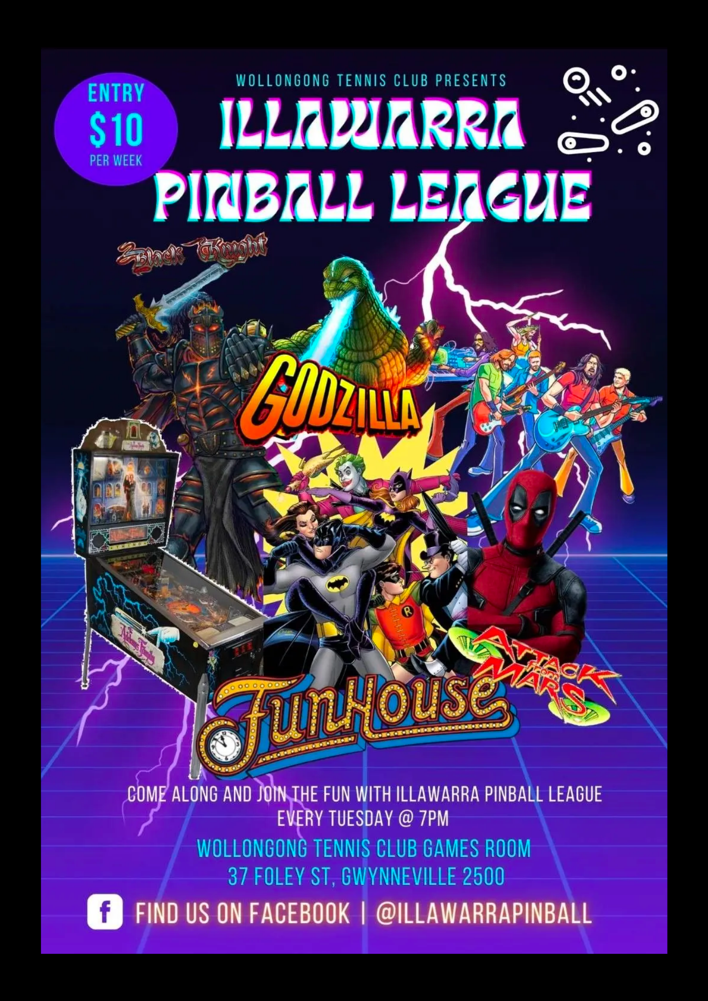 Pinball league in Illawarra - Wollongong Social Events