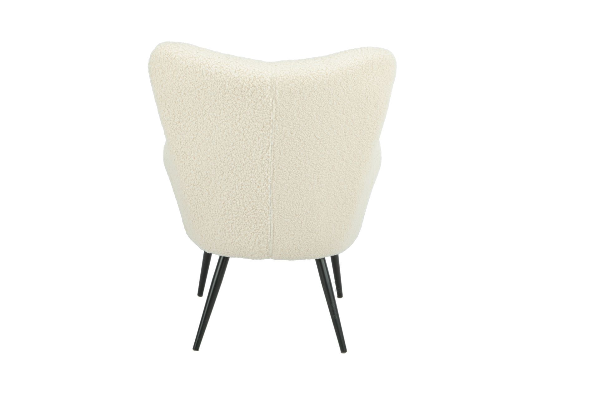 Marion Relaxstoel met Voetenbankje – Ultiem Comfort in Zachte Teddy stof