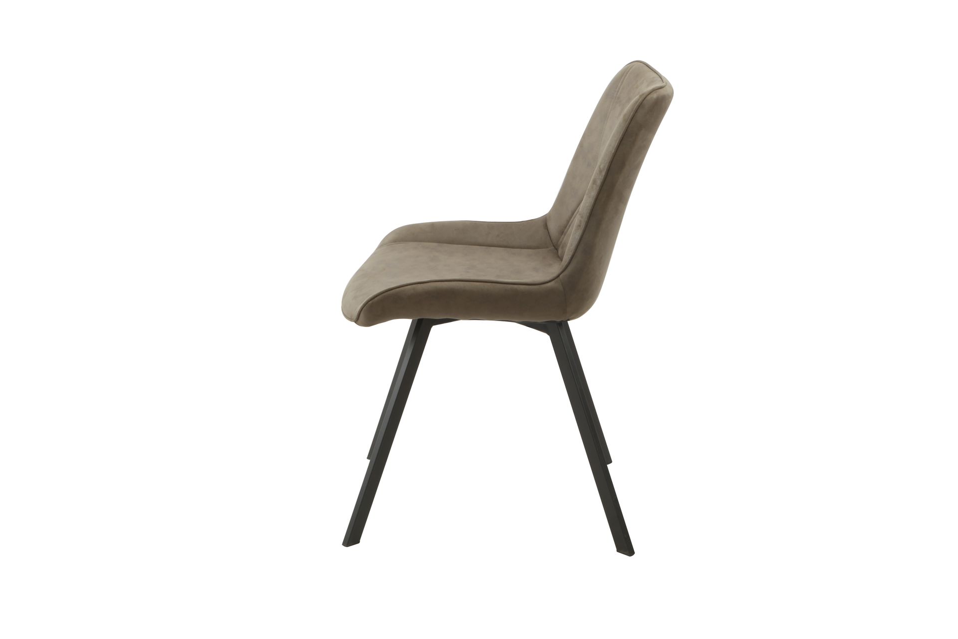 Miami Eetkamerstoel – Microfiber | Groen, Cognac & Grijs