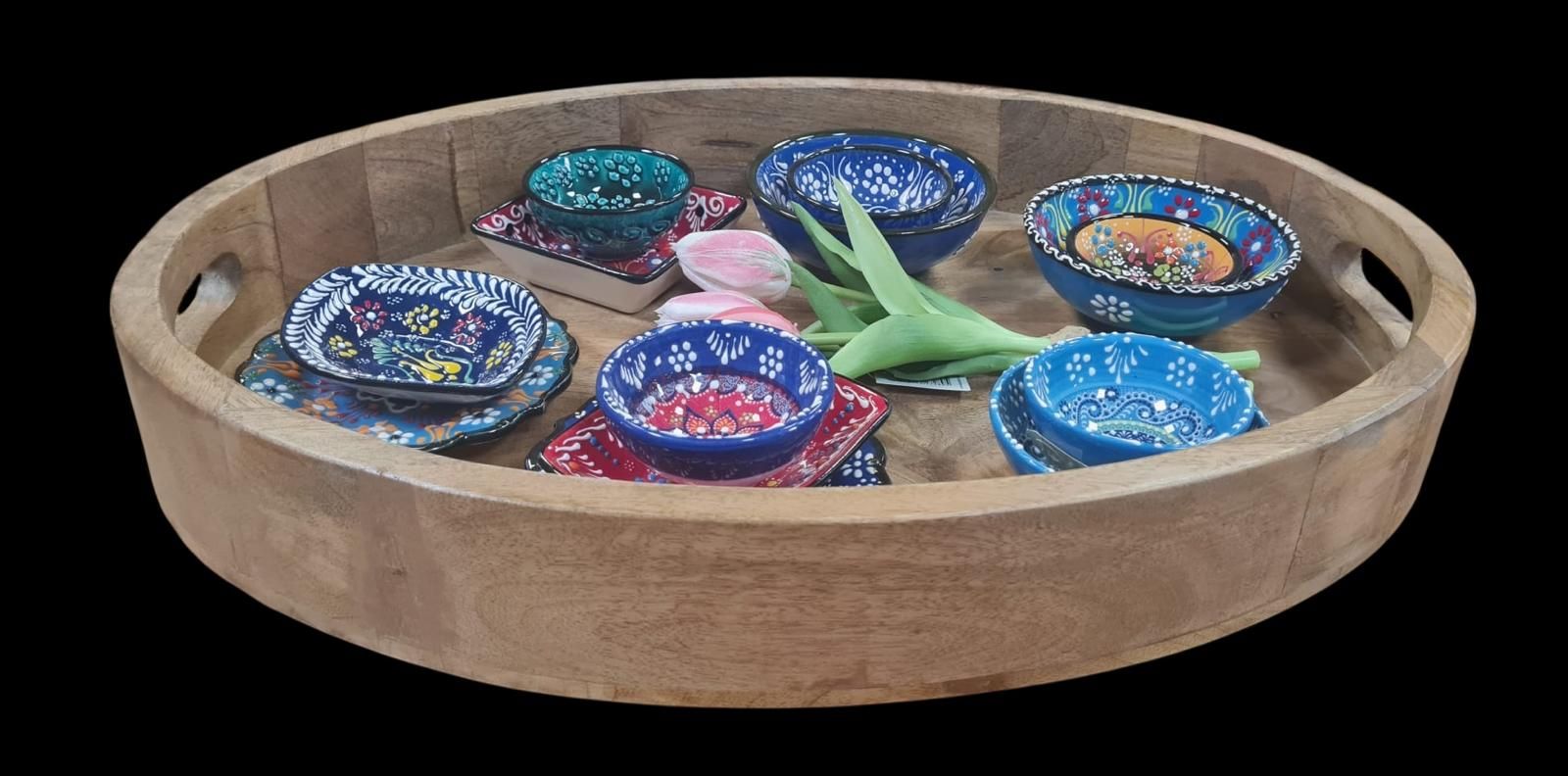 Ovaal Dienblad van Mangohout – Natuurlijke Elegantie