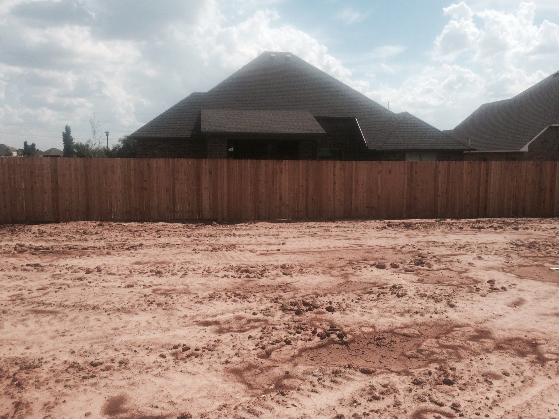 Quality Oxford Brown Fence — Oxford Brown Fence on House in Oklahoma City, OK