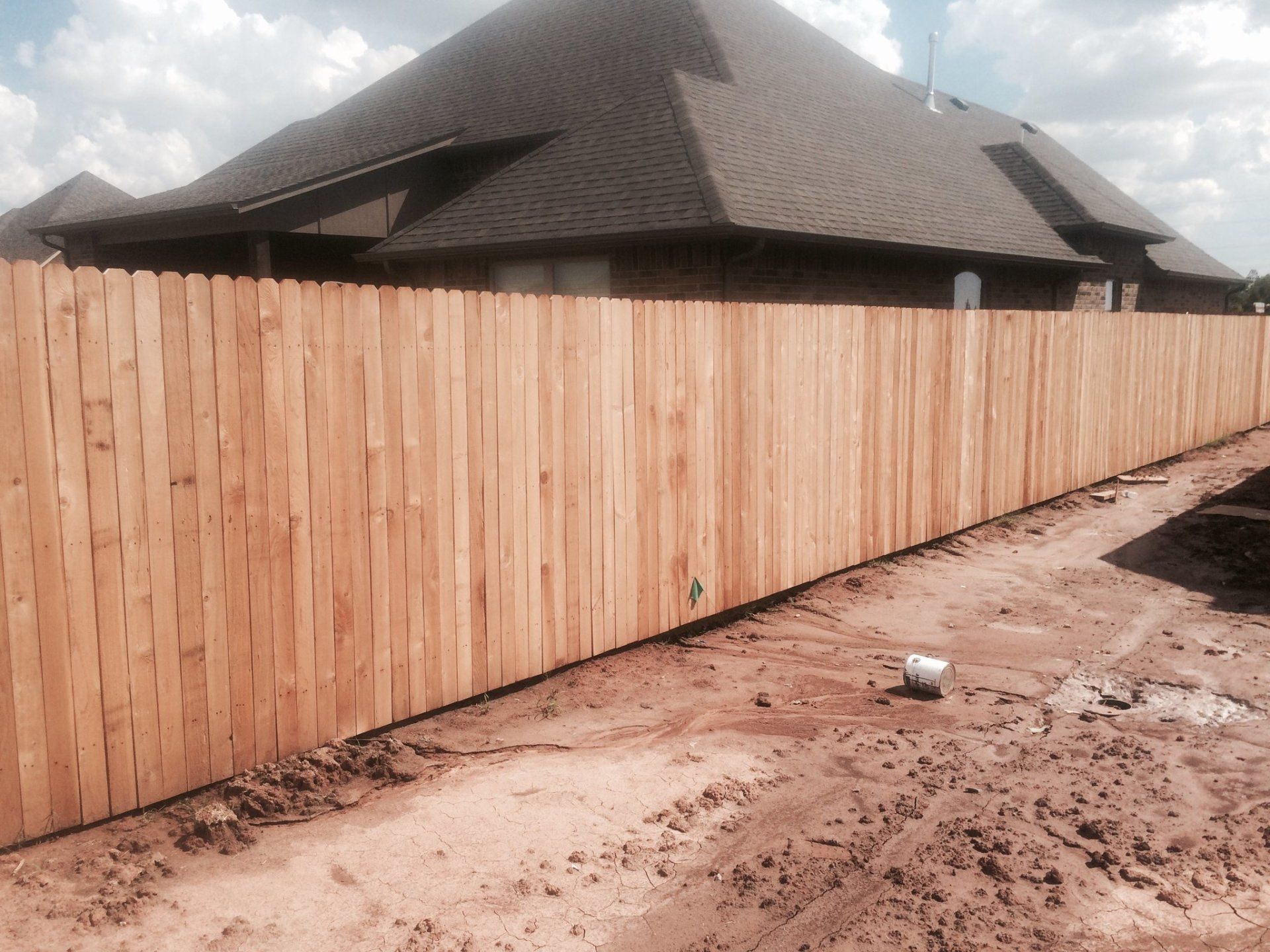 Oxford Brown Fence — New Installed Oxford Fence in Oklahoma City, Ok
