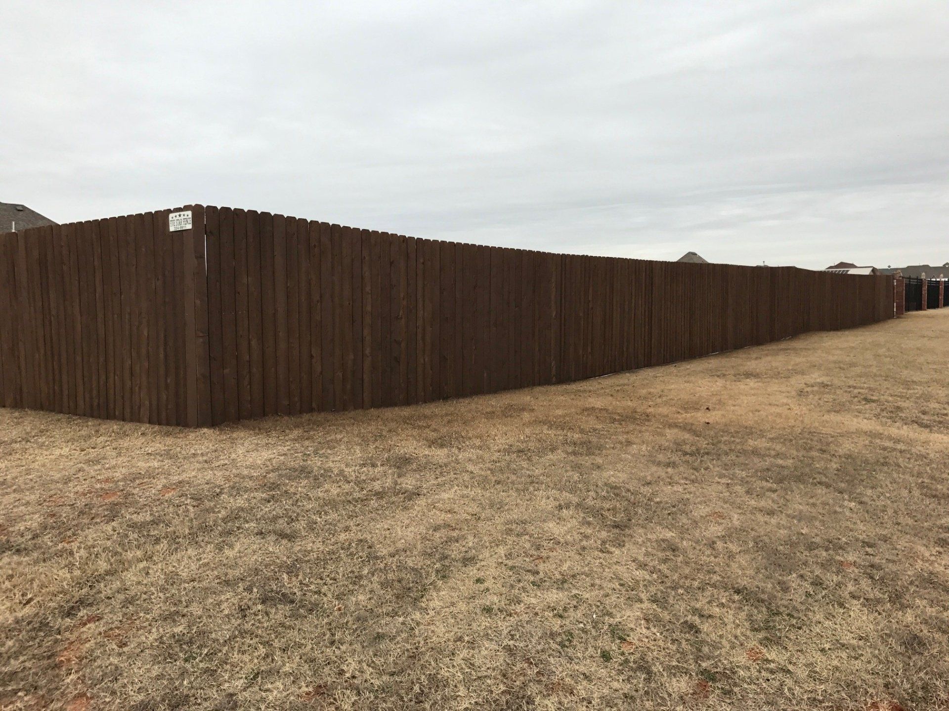 Modern Coffee Brown Fence — Dark Coffee Colored Fence in Oklahoma City, OK