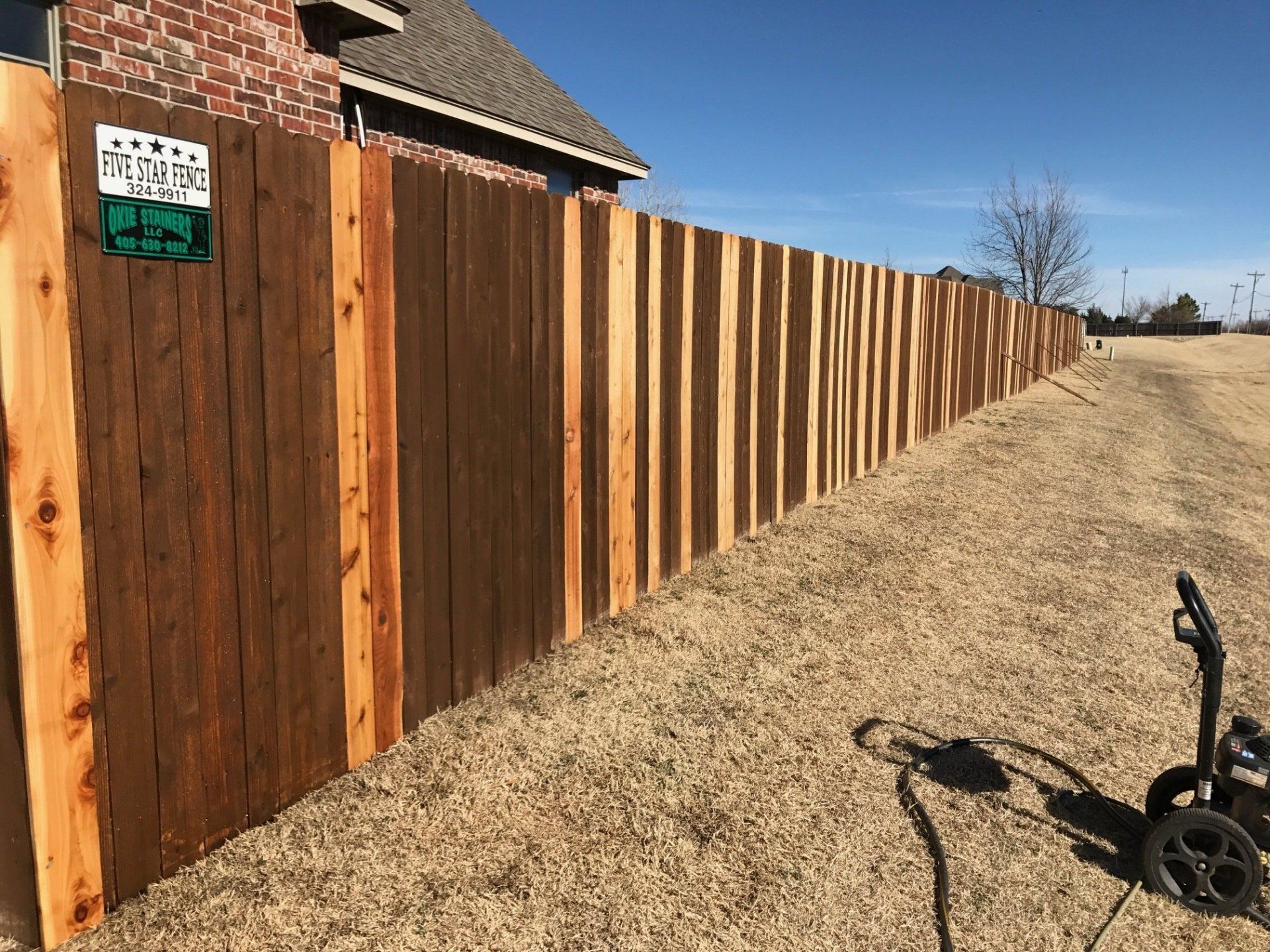 Best Coffee Brown Fence — Installed Coffee Brown Fence in Oklahoma City, OK