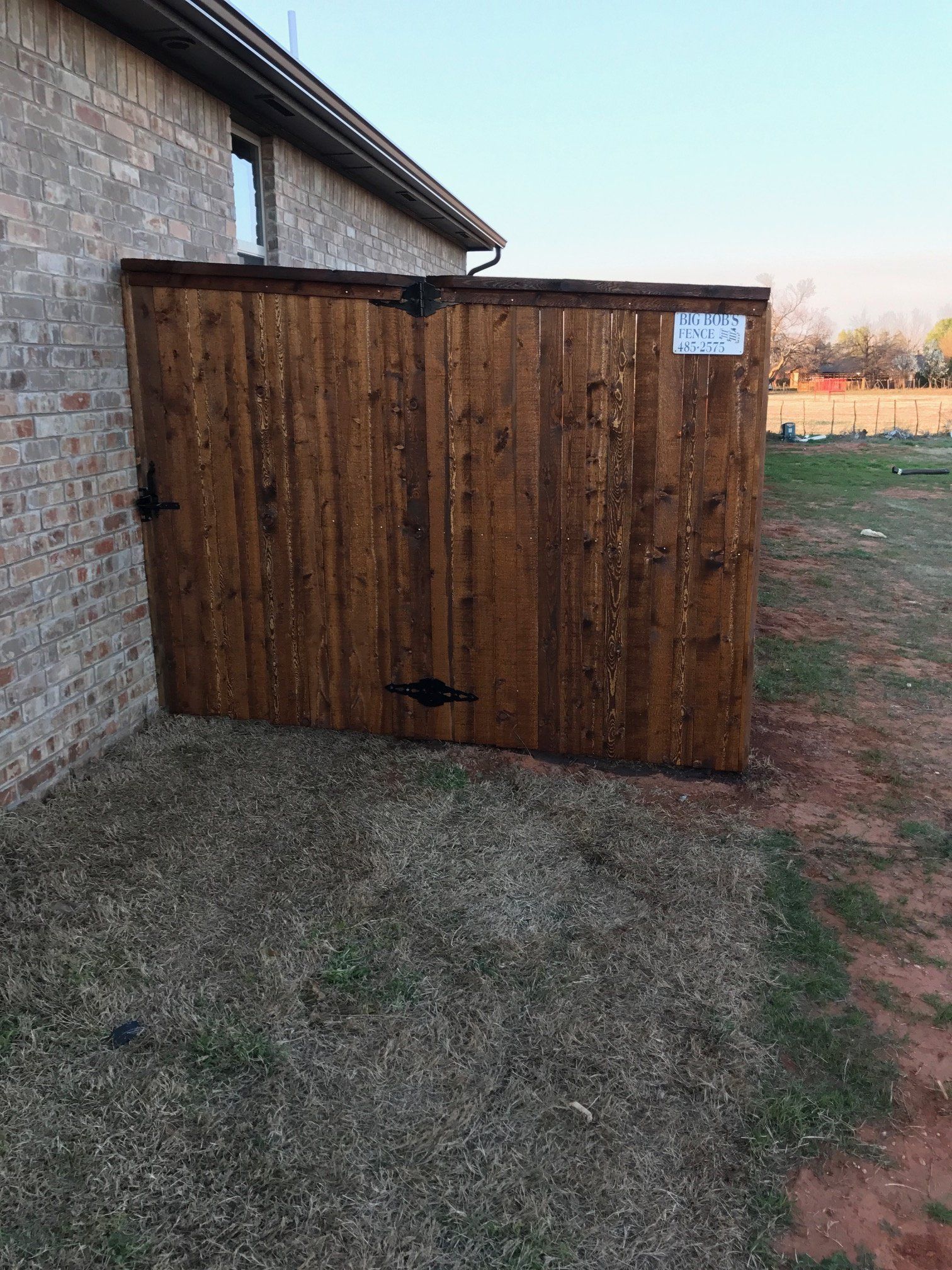 Sample Leatherwood Fence — Wood Fence on Oklahoma City, OK