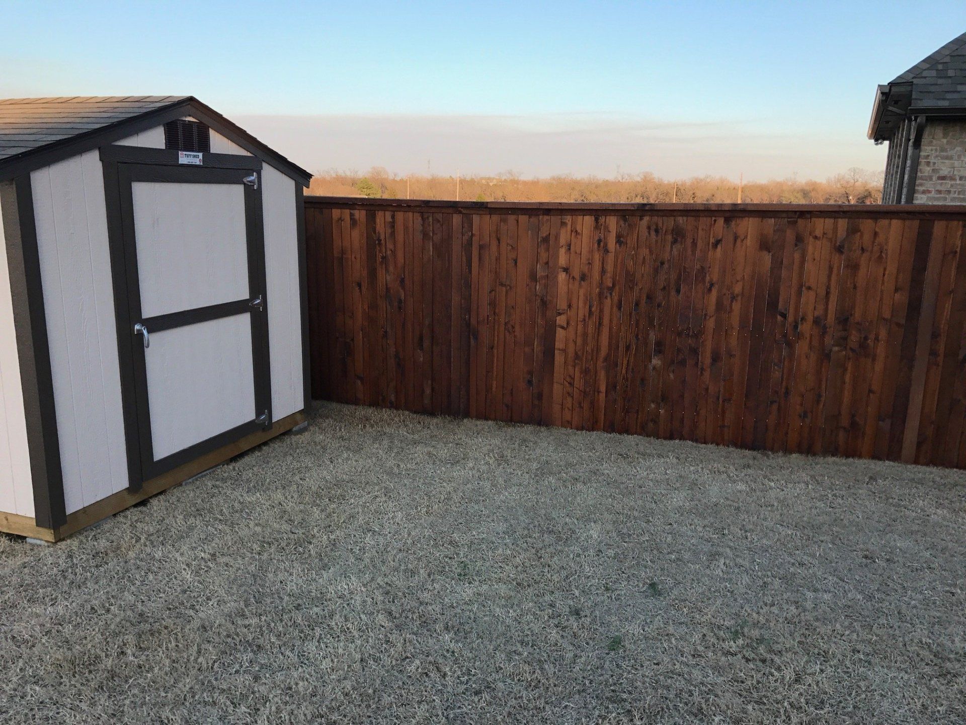 Newly Installed Fence — Fresh and New Fence Installed in Oklahoma City, OK