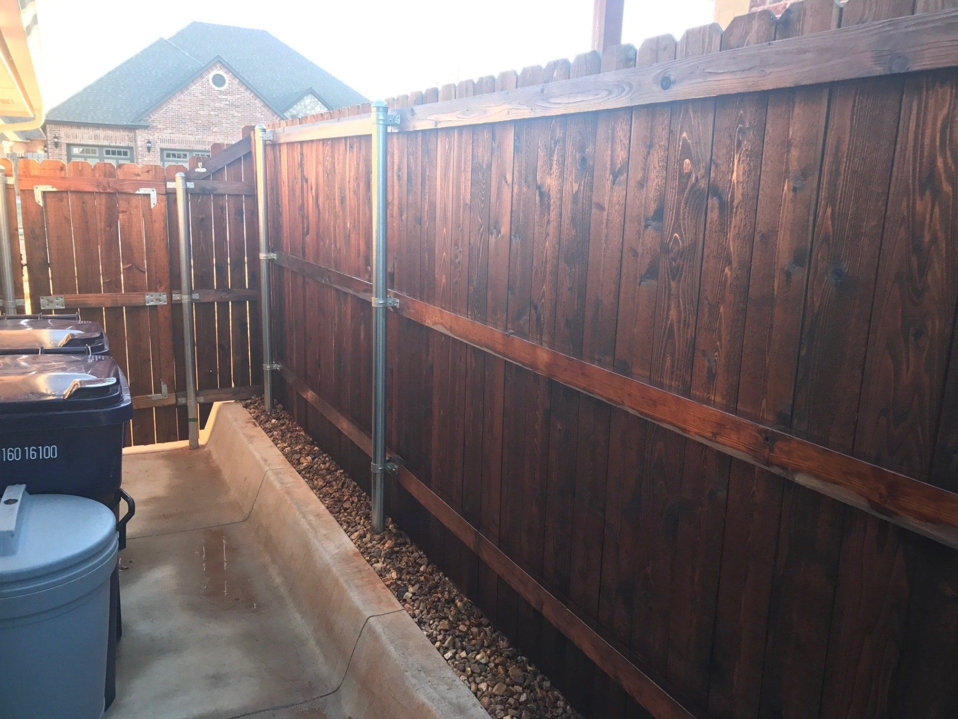 UV Protection Fence — Modern Leatherwood Fence Installed in Oklahoma City, OK