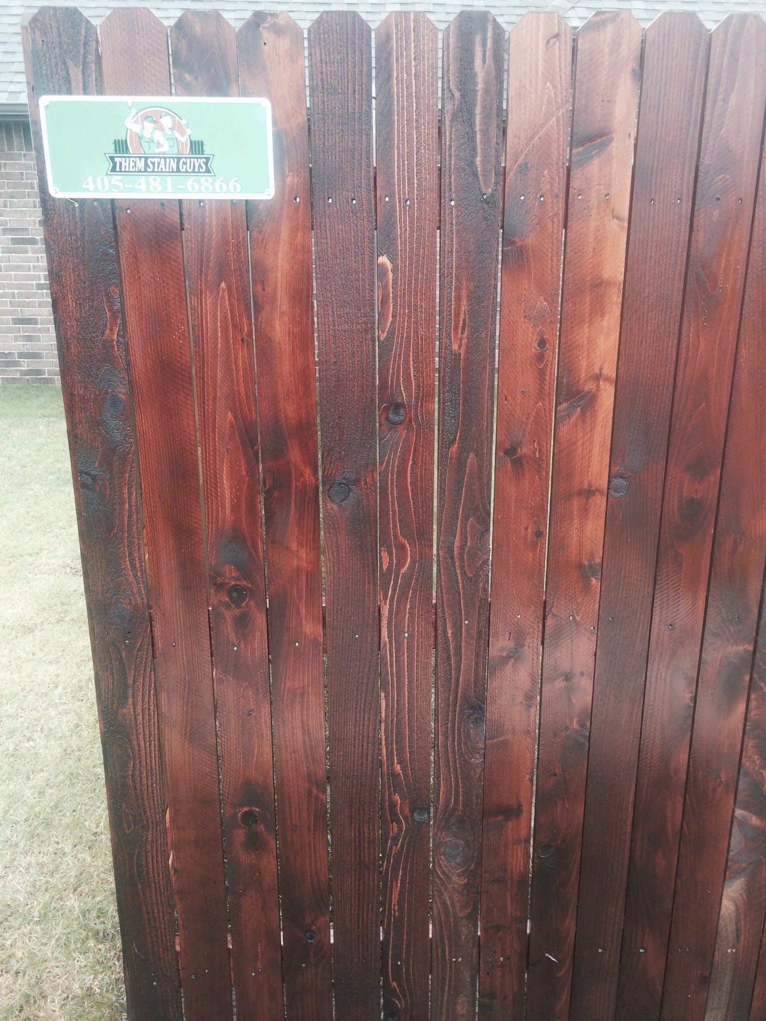 Protection Oxford Brown Fence — Wooden Brown Fence in Oklahoma City, OK