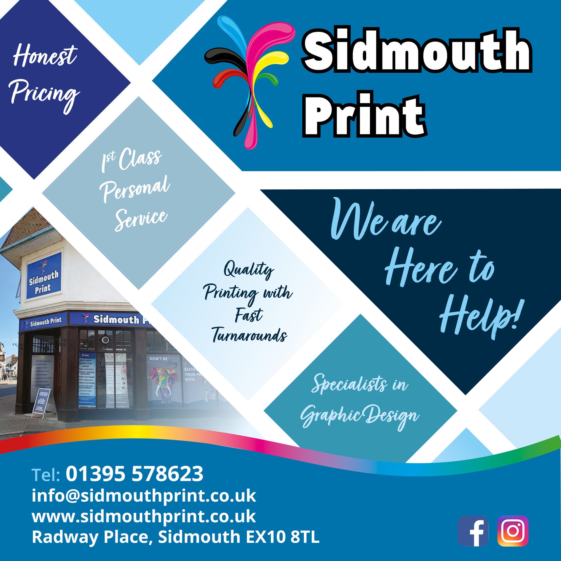 Leaflet Printing in Seaton and Colyton