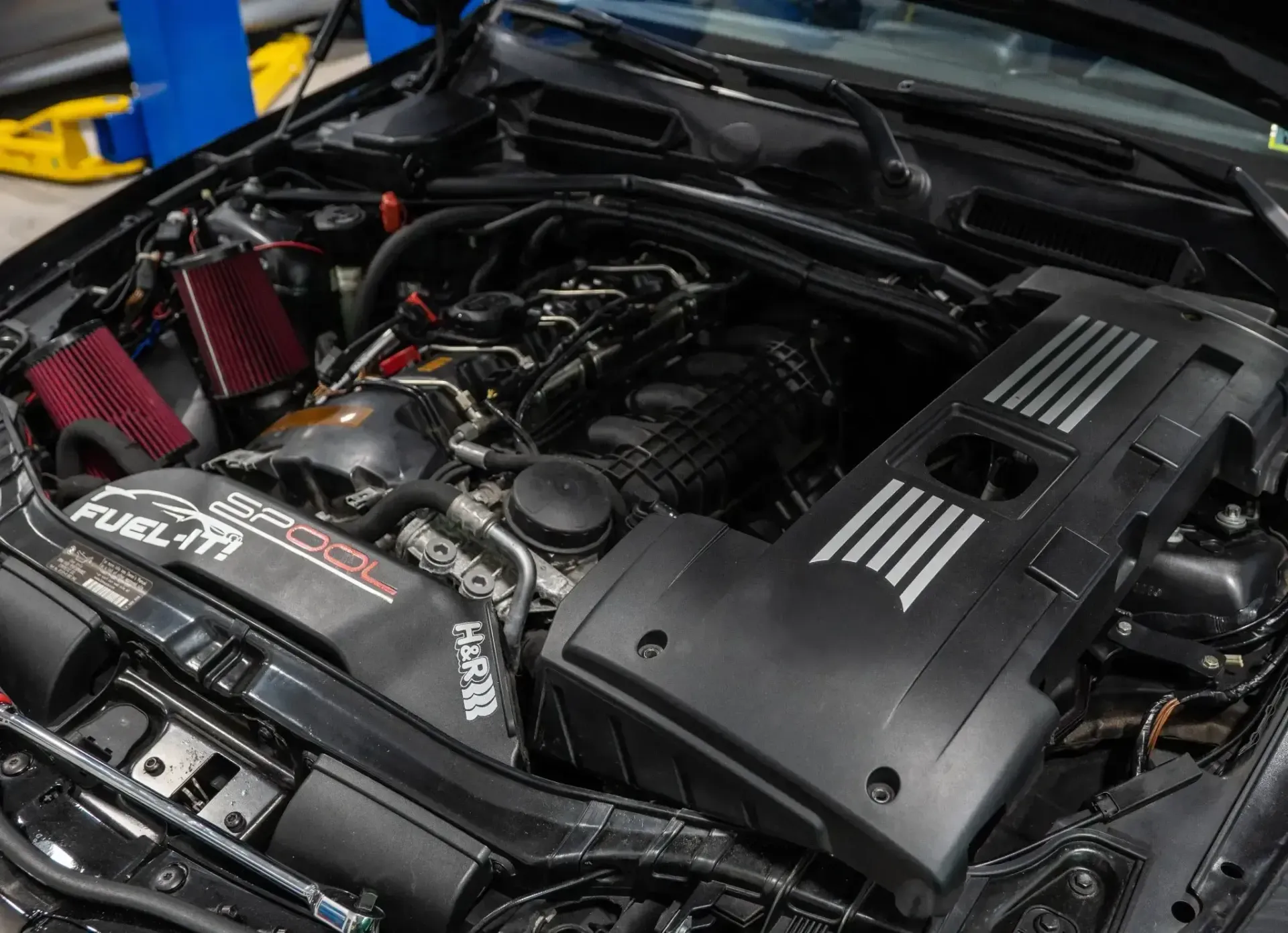 Up close to engine in car | Eurocharged