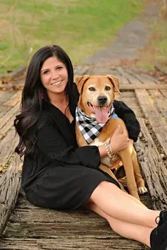 Dog with Her Owner — Winston-Salem, NC — A Dog's Purpose