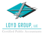 A logo for loyd group llc certified public accountants