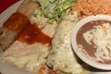 Tamal, Quesadilla & Enchilada Suiza — Bethpage, NY — Mangoes Mexican Bar & Grill