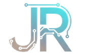 The letter j and r are connected to each other with a circuit board.