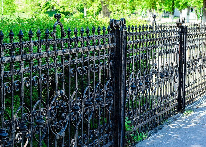 Iron spiked fence — Fence and Gate Contractor in Wilmington, DE