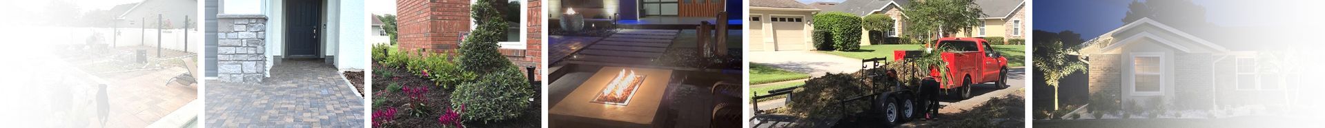 A collage of images of people walking down a street.