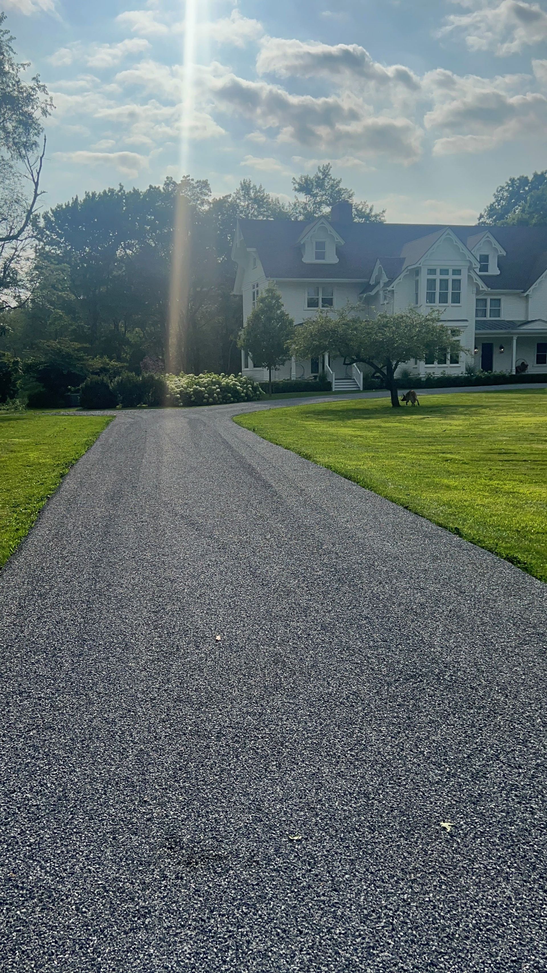 After comparison showing oil-and-chip treatment in Stormville, New York