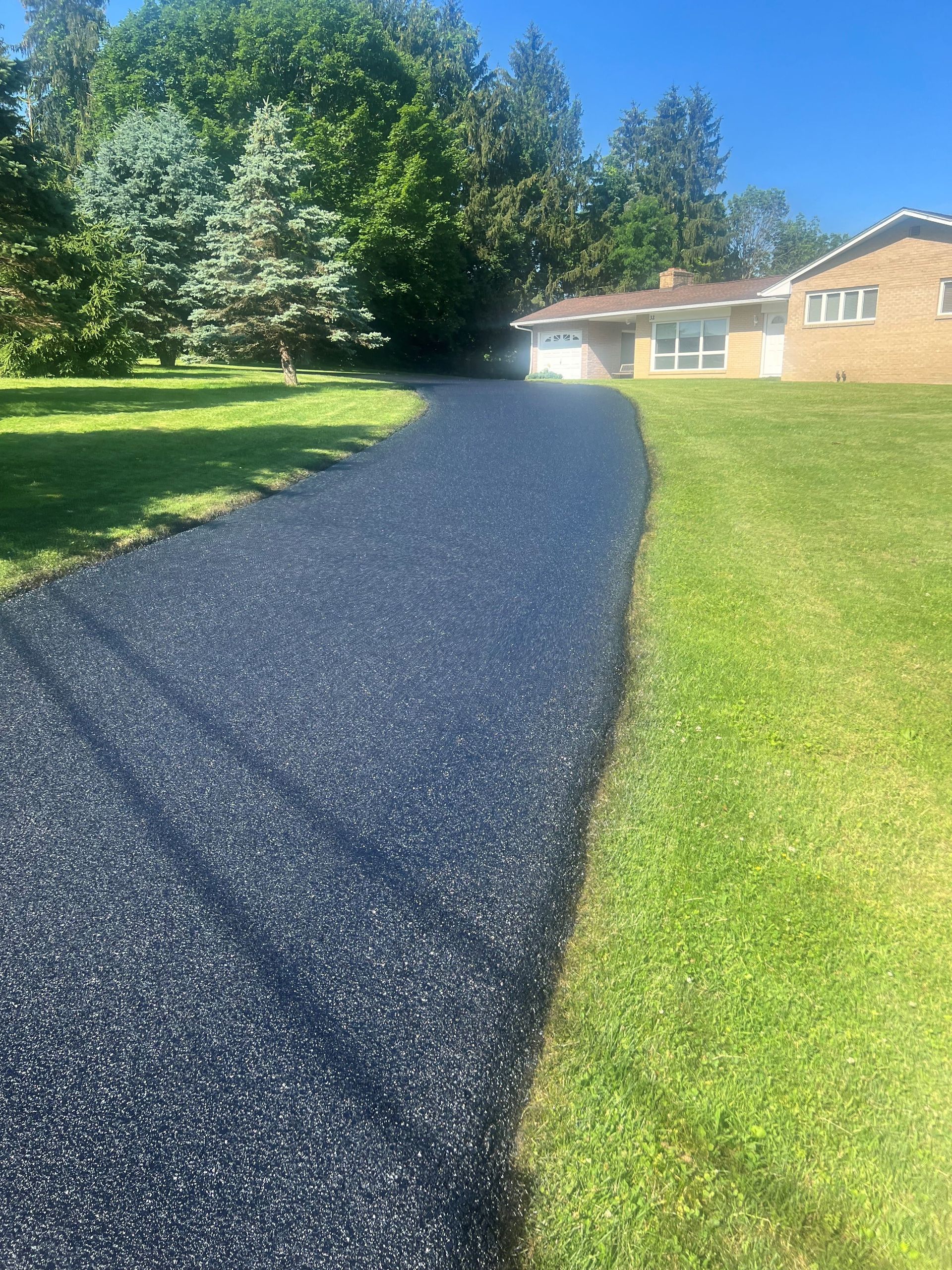 After - Sealcoating a residential driveway in Stormville, NY