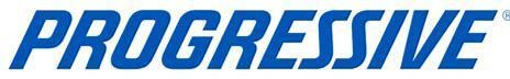 Progressive Insurance logo in blue.