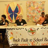 People at a table with 