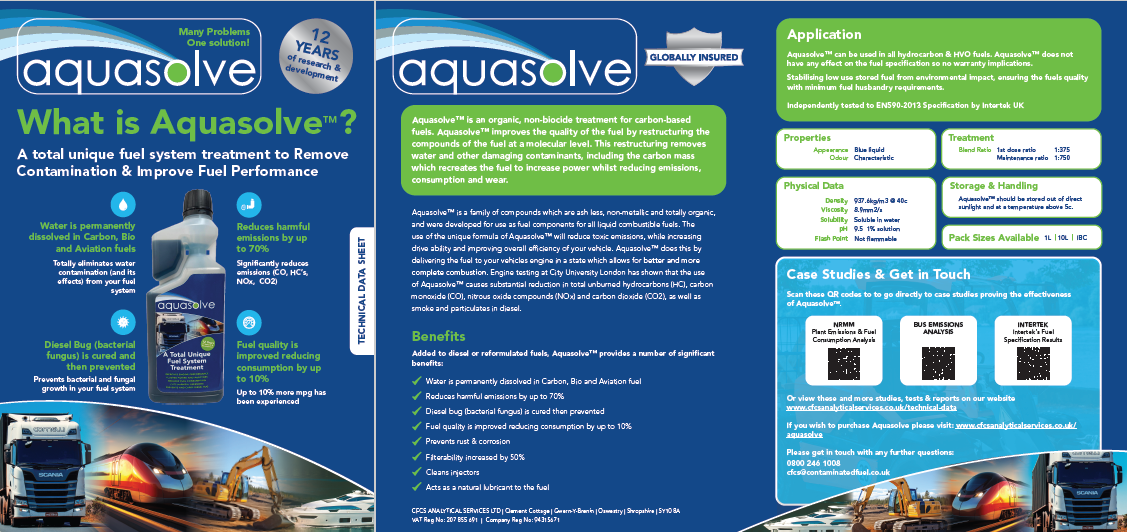 Image of Aquasolve Data Sheet